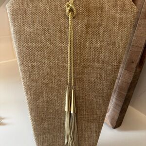 Kendra Scott Phara Lariat Necklace in Gold